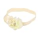 Baby Girl Flower Headband Hair Band Photography Headwear (Ivory)