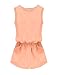 Allegra K Women Round Neck Sleeveless Cut Out Back Casual Romper Pale Pink M