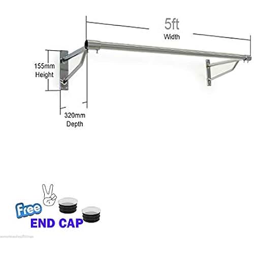 Amazon.es: barras para colgar ropa pared