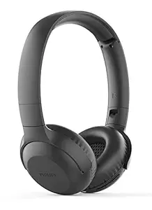 Philips Audio Upbeat TAUH202 On Ear Wireless Bluetooth Headphones with Mic, Lightweight Headband, Noise & Echo Cancellation and Soft Cushions for Extra Comfort (Black)