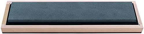 RH Preyda Hard Black Arkansas Bench Stone 2000 - 3000 Grit Stone 250X50X19, Wooden Box