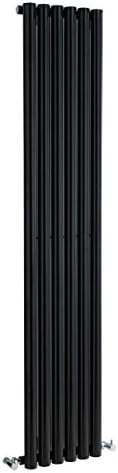 Bathroom Supastore Hudson Reed Savy Single Panel Designer Radiator Black 1800 x 354