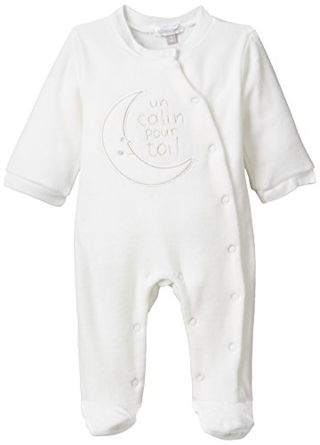 Absorba Boutique Unisex Baby Nuit Layette Full Sleepsuit, Off-White (ecru 11), 0-3 Months (Manufacturer size: 1M)