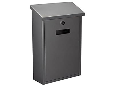 TOOLLAND - Boîte aux lettres bg10003, Rio, longueur largeur 40 cm hauteur x 27 cm x 11 cm, argent