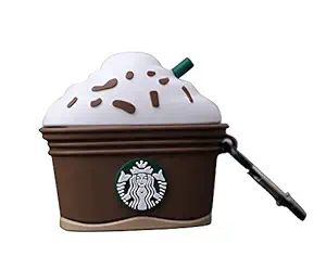 Cat Care Compatible with AirPods Pro 2019 / 3 Case Protective Cover for Air Pod Pro 2019 (Star Bucks ICE Cream) (AIR POD NOT Included)