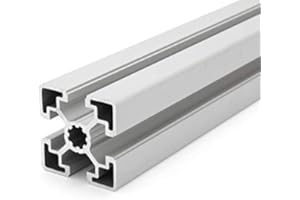 DOLD MECHATRONIK Profilé aluminium 45x45L type B slot 10 (léger), anodisé argent - Longueurs standards 1000mm