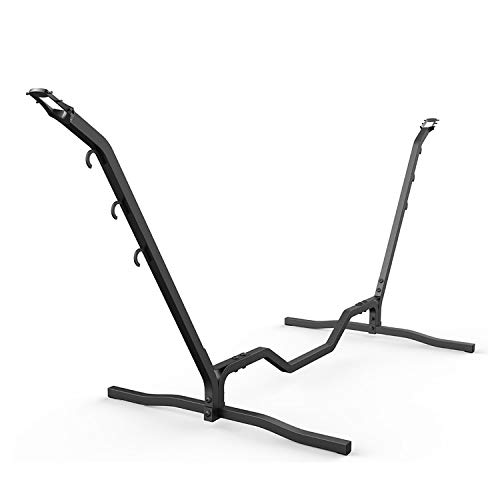 Holifine - Soporte de Hamaca portátil para jardín, Altura Ajustable en Forma de Guitarra, Carga máxima de 200 kg, Ideal para ocios Exteriores e Interiores