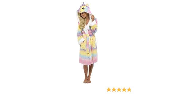 rainbow dressing gown womens
