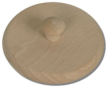 Bierdeckel mit Knauf, natur Ø 10cm