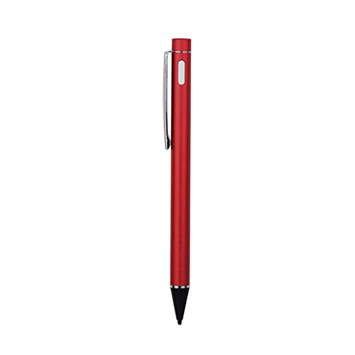 Bescita Stylus Pen Eingabestift + Kugelschreiber für Apple iPad Air / Apple iPad mini 3 / Apple iPad mini 2, Iphone,Galaxy Tab, Galaxy S2 S3,Android etc (Rot) - 2
