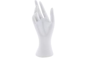 perfk Présentoir Bijoux à Main de Femme Stand à Montre/Bague/Bracelet/Gants - Blanc