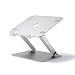 Produktbild Laptop-Ständer - Aluminium/Silikon, höhenverstellbar, rutschfestes Silikon, kreative universelle Faltbare Hebebühne für tragbare Kühlung - 2 Farben zur Auswahl aus dem Laptop-Ständer