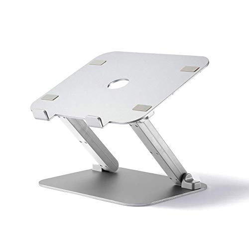 Preisvergleich Produktbild Laptop-Ständer - Aluminium / Silikon, höhenverstellbar, rutschfestes Silikon, kreative universelle Faltbare Hebebühne für tragbare Kühlung - 2 Farben zur Auswahl aus dem Laptop-Ständer
