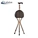 Produktbild Krücken Tripod Cane Hocker / Cane Hocker / drei Hocker mit Sitz alten Mann dicken Aluminium Cane Hocker alter Mann drei Hocker mit Sitz Massivholz Rohrstock Aluminiumlegierung Cane Hocker Holzgriff