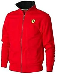 Chaqueta hombre cremallera Ferrari rojo talla M