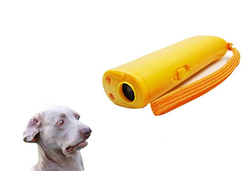 ASOCEA Répulsif 3 en 1 anti-aboiement pour chien à ultrasons avec LED