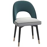 Las sillas de comedor tienen un diseño elegante y moderno con asiento y respaldo de tela. El respaldo está diseñado en base a estándares ergonómicos y características del cuerpo humano. También te ayuda a adaptarte perfectamente a la forma del cuerpo, brindarte más comodidad.
