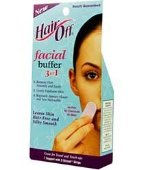 Health Aid Hair Off Facial Buffer 3 In1 3PCS