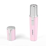 Facial Hair Remover for Women,Flawless Facial Hair Remover,100% Waterproof Facial Hair Remover for Cheek, Lips, Chin and Neck, IPX7 Waterproof, Battery Powered(Macron Pink)