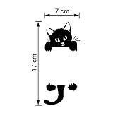 Generic Katze Wandaufkleber Lichtschalter Dekor Abziehbilder Kunstwand Baby Kinderzimmer - 3