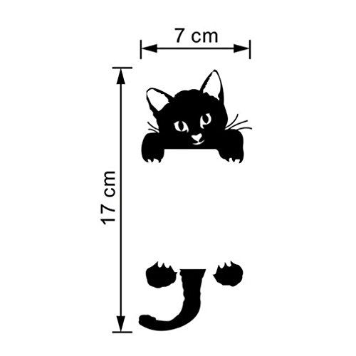 Generic Katze Wandaufkleber Lichtschalter Dekor Abziehbilder Kunstwand Baby Kinderzimmer - 3