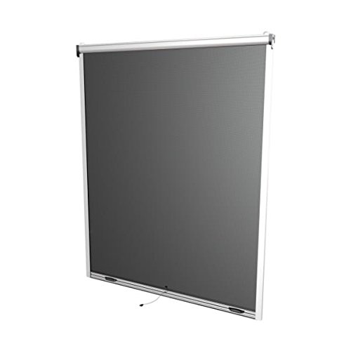 Preisvergleich Produktbild wip Alu Insektenschutz Fensterrollo 130x160cm weiß - Komplettbausatz