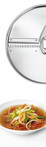 Bosch MUZ5VL1 Lifestyle Set VeggieLove mit Durchlaufschnitzler inklusive 3 Scheiben mit Asia-Gemüse-Scheibe und Kartoffelpuffer-Rösti-Scheibe für Küchenmaschinen MUM5 - 7