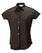 Produktbild Russell Collection S/S EASY CARE Shirt Farbe = schokobraun Größe = L