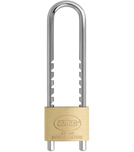 Lockwise 2 Lucchetti Ad Arco Lungo 7,4 Cm - Impermeabili, Ottone Massiccio, Con 3 Chiavi Ciascuno, Per Armadietti, Cancelli E Capannoni