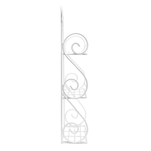 AISHIN Gewürzregal Scroll Spice Dekorative Wand befestigter 3 Tier Wandbehang Kitchen Spice Rack（weiß） - 5