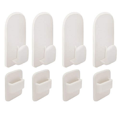 Homgaty 4 Paar Fernbedienung Halter Wand Ablage Haken für TV Klimaanlage Fernbedienung Gerät