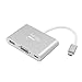 Produktbild Winnerflag® Rápido Transferir USB3.1 Type C to Type C Femal VGA usb3.0 convertidor Multipuerto HUB carga Adaptador Para Nuevo MacBook 12" 12 inch MateBook Google Chrome Pixel a Proyector video Conector