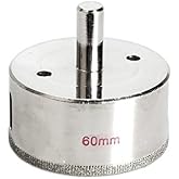 DepoLife Marble Granite Tiles Glass Round Drilling Punch Diamond Tip Round Core Core Core for Opening Drill 6cm (60mm)