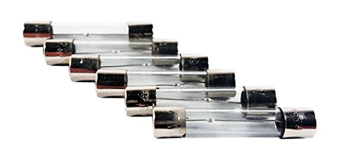 Zephyr Slow Blow Glass Cartridge Fuse (Pack of 6) 6x30mm 250V (2 Amp)