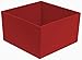 Produktbild 25 Stück Kunststoff-Einsatzkasten, rot, Höhe 63 mm, LxB = 108x108 mm, Profiqualität f. Industrie u. Gewerbe