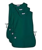 Style: S8700-3 Sivvan delantal Laboral Unisex (3 Pack) Con Bolsillos, Para Trabajos de Belleza y Médicos - S87003 Color: HGR  Talla: Regular