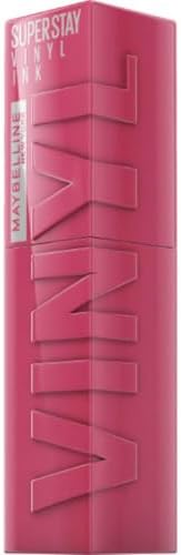 Maybelline New York Tinta Labbra a Lunga Tenuta Superstay Vinyl Ink, Per un Effetto Vinilico fino a 16H, Finish Luminoso e Senza Sbavature, Formula Vegana, Tonalità: 20 COY