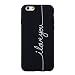 Produktbild Everainy iPhone 6/iPhone 6S Hülle Silikon Bumper Gummi Kreativ Neu Cover Hüllen für iPhone 6/iPhone 6S Handyhülle Einfach Stoßfest TPU Stoßstange Schwarz Schutzhülle (I Love You)