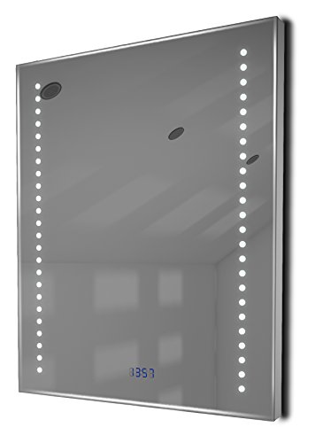 Dream Ultra-Slim Badezimmerspiegel mit Uhr, Demister-Pad & Sensor k190