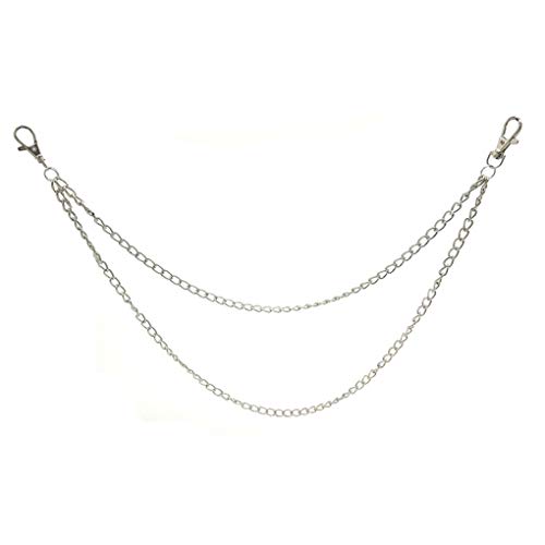 Topker Punk Pantaloni dei Pantaloni Jean Raccoglitore della Catena Hip Hop Catena Gothic Rock Portachiavi Multilayer Cintura di Metallo