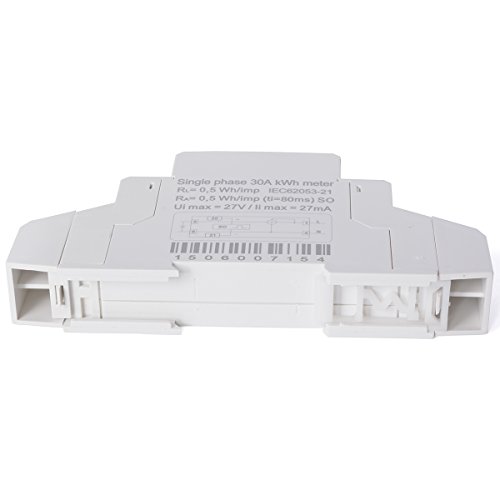 XCSOURCE® 230V 5(30)A AC Strom Messer (SO) Stromzähler KWH DIN BI041 - 3