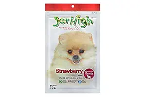 Jerhigh Treats for Dog Strawberry, 70 g (Pack of 3)