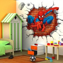 Clest F&H Spiderman Wall Stickers With Decor Decal Art Removable Vinyl Home Art Decor For Kids Nursery Bedroom 50cm*50cm