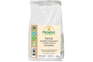 PRIMEAL Priméal Farine de Petit Épeautre de Haute Provence Complète 500 g BIO