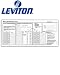 Leviton 47603-IDE Replacement Port ID Wiring Identification Chart Labels for 18P (Pkg of 5) RS.6800.00