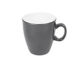 100% hochwertigem Melamin - Bo-Camp 6181146 Tasse, grau, 7,5 x 8,5 cm, Uni, 6181146, grau/weiß