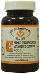 Vita plus Vitamin E Mixed Tocopherols, 100 SOFTGEL