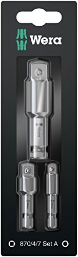 Wera 870/4/7 Set A SB, Werkzeugschäfte, Verbindungsteile, 3-teilig, 05073200001