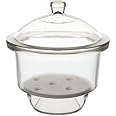 FZN Glass Dessicator 300 mm With Cover Knob and Ceramic Plate || Glass Dessicator 300 mm For Lab ||