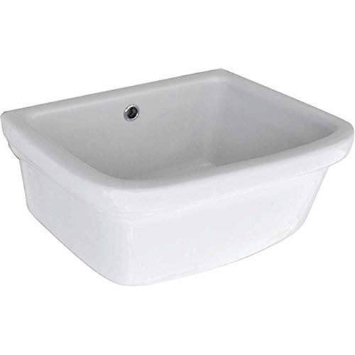 Linpha Sanitari lavabo de cerámica sin escurridor, 45 x 36 x P) (cm